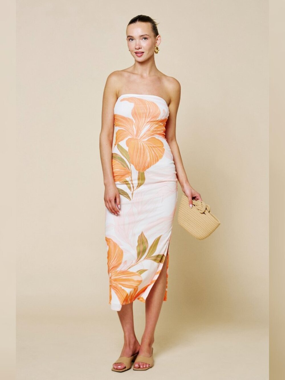 CREAMSICLE MIDI DRESS